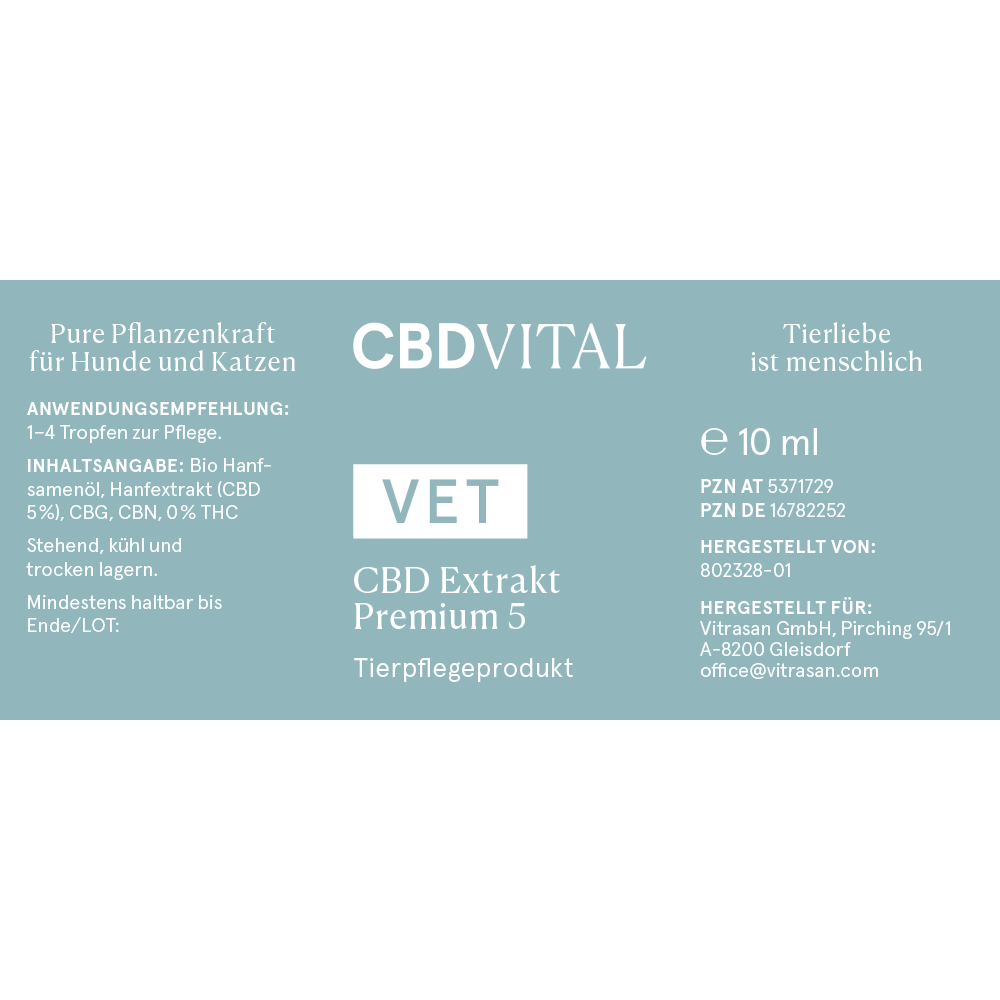VET CBD 5 Extrakt Premium